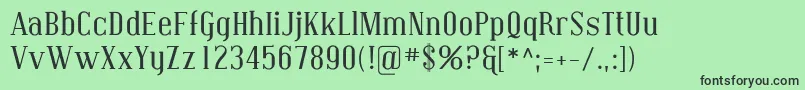 Covington-fontti – mustat fontit vihreällä taustalla