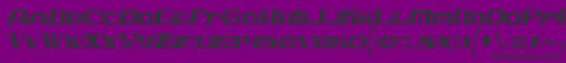 Czcionka Javatronic – czarne czcionki na fioletowym tle