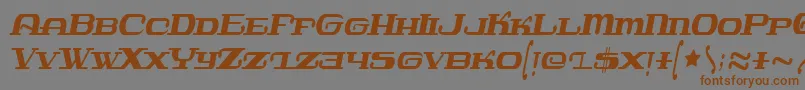 Javatronic Font – Brown Fonts on Gray Background