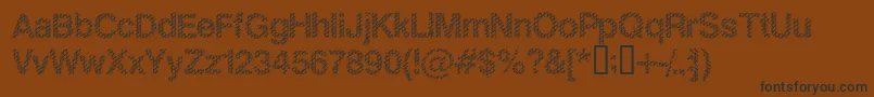Slank Font – Black Fonts on Brown Background