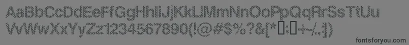 Slank Font – Black Fonts on Gray Background