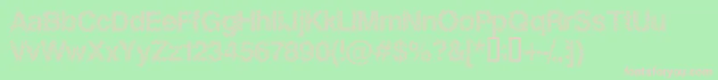 Slank Font – Pink Fonts on Green Background