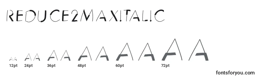 Reduce2maxitalic Font Sizes