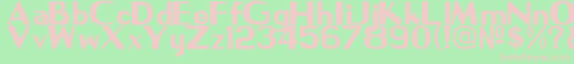 NpsSignage1945 Font – Pink Fonts on Green Background