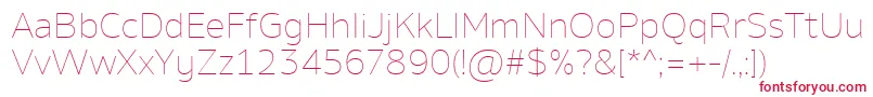 AminoThin Font – Red Fonts