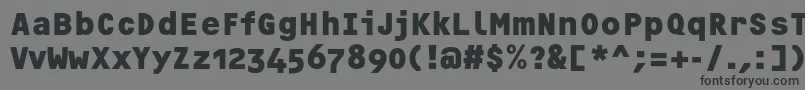 OcrfBoldosfc Font – Black Fonts on Gray Background