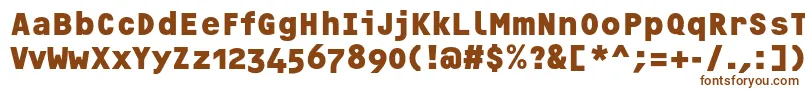 OcrfBoldosfc Font – Brown Fonts on White Background