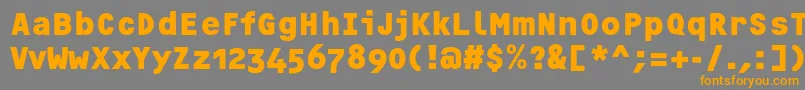 OcrfBoldosfc Font – Orange Fonts on Gray Background