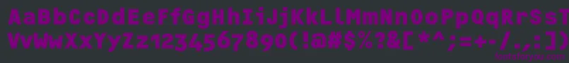 fuente OcrfBoldosfc – Fuentes Moradas Sobre Fondo Negro