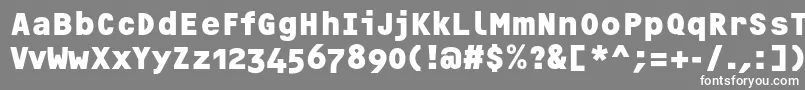 OcrfBoldosfc Font – White Fonts on Gray Background