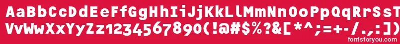 OcrfBoldosfc Font – White Fonts on Red Background