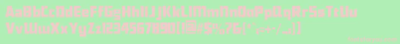 ChiselcondensedRegular Font – Pink Fonts on Green Background