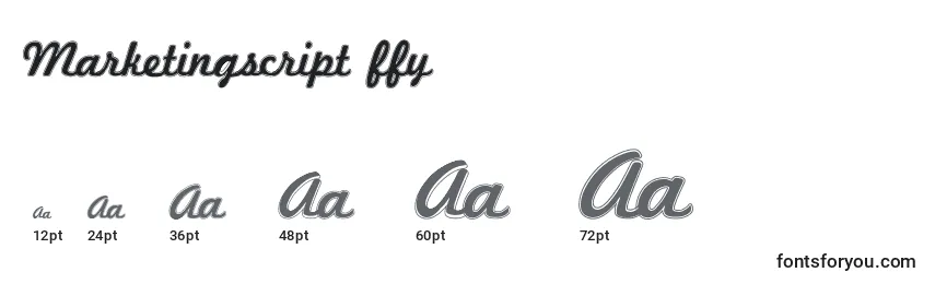 Marketingscript ffy Font Sizes