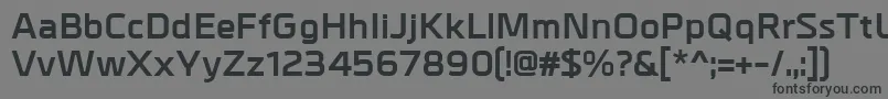 Шрифт MetrikBold – чёрные шрифты на сером фоне
