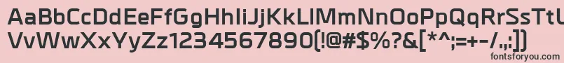 Fonte MetrikBold – fontes pretas em um fundo rosa