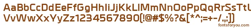 Шрифт MetrikBold – коричневые шрифты на белом фоне