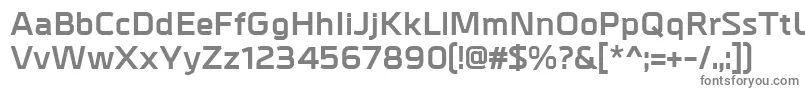 フォントMetrikBold – 白い背景に灰色の文字