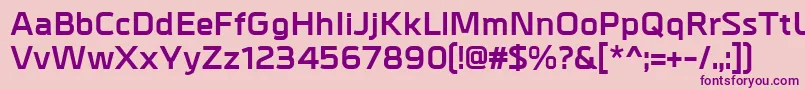 MetrikBold Font – Purple Fonts on Pink Background