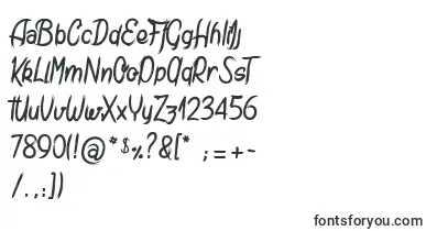 Amtrash font – drawn Fonts