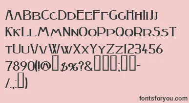 Peakesquat ffy font – Black Fonts On Pink Background