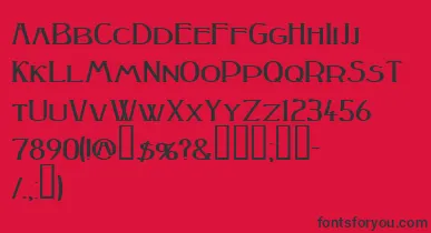 Peakesquat ffy font – Black Fonts On Red Background