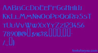 Peakesquat ffy font – Blue Fonts On Purple Background