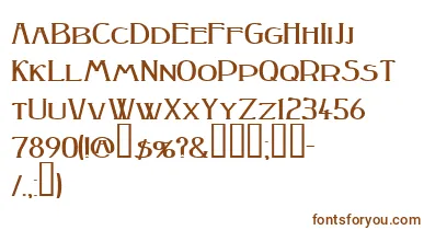 Peakesquat ffy font – Brown Fonts On White Background