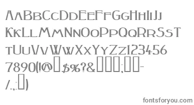 Peakesquat ffy font – Gray Fonts On White Background