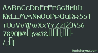 Peakesquat ffy font – Green Fonts On Black Background