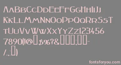 Peakesquat ffy font – Pink Fonts On Gray Background