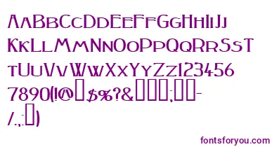 Peakesquat ffy font – Purple Fonts On White Background