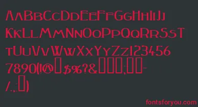Peakesquat ffy font – Red Fonts On Black Background