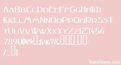 Peakesquat ffy font – White Fonts On Pink Background