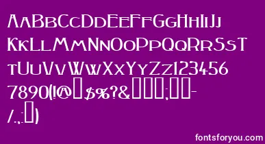 Peakesquat ffy font – White Fonts On Purple Background