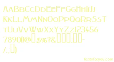 Peakesquat ffy font – Yellow Fonts