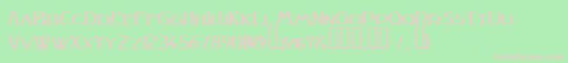 Peakesquat ffy Font – Pink Fonts on Green Background