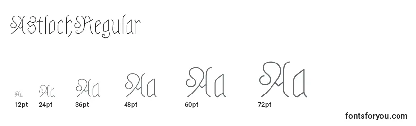 AstlochRegular Font Sizes