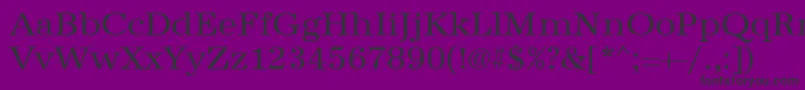 Urwantiquatwid Font – Black Fonts on Purple Background