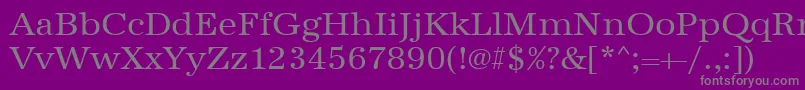 Urwantiquatwid Font – Gray Fonts on Purple Background