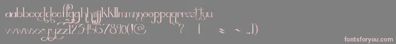Thequickestshift Font – Pink Fonts on Gray Background