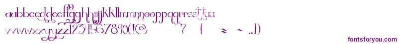 Thequickestshift Font – Purple Fonts on White Background