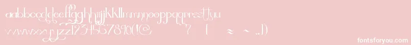 Thequickestshift Font – White Fonts on Pink Background