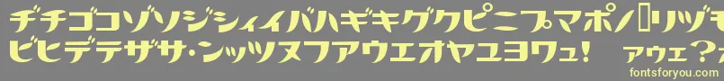Citrusfruits Font – Yellow Fonts on Gray Background