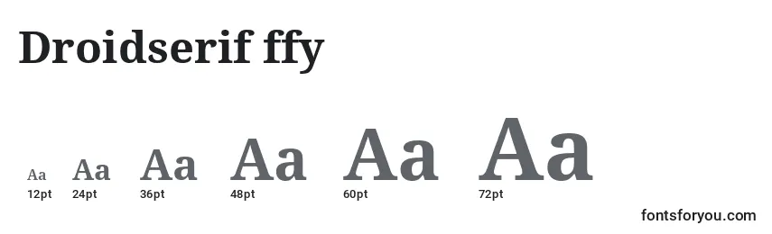 Droidserif ffy Font Sizes