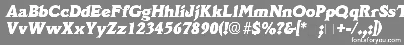DecusSsiItalic Font – White Fonts on Gray Background
