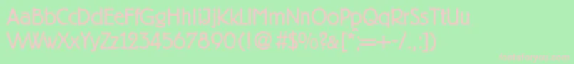 BeginnerdbNormal Font – Pink Fonts on Green Background