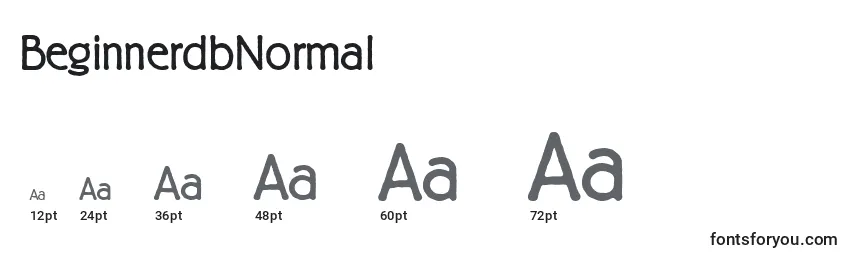BeginnerdbNormal Font Sizes