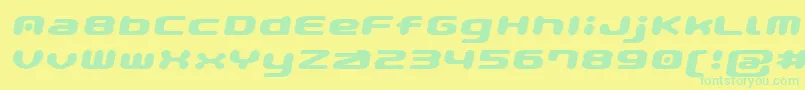 Gaufontpopmagic Font – Green Fonts on Yellow Background