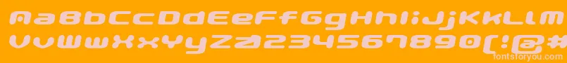 Gaufontpopmagic Font – Pink Fonts on Orange Background