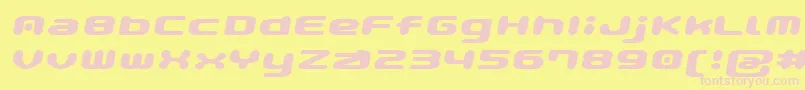 Gaufontpopmagic Font – Pink Fonts on Yellow Background